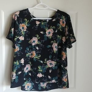 Dark Floral Blouse